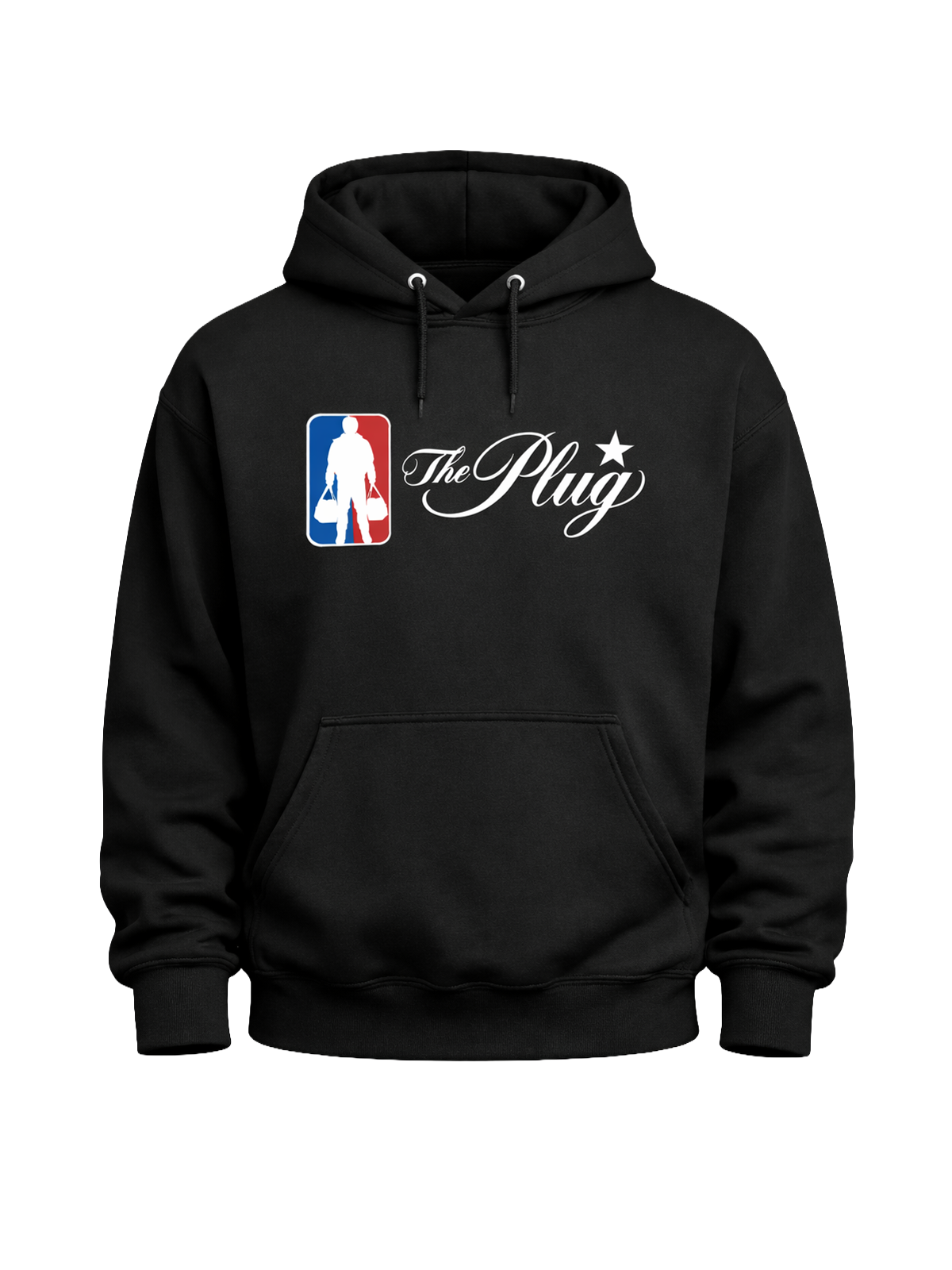 The Plug Script Logo Hoodie - Black