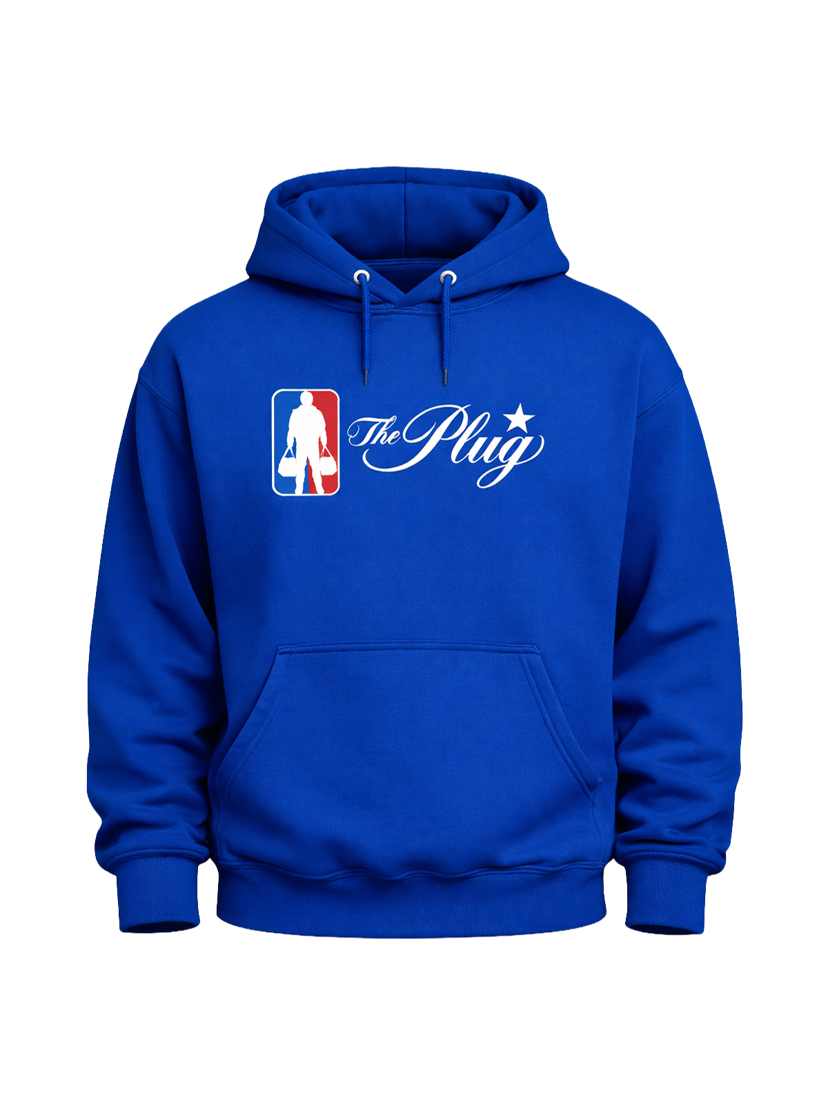 The Plug Script Logo Hoodie - Royal Blue
