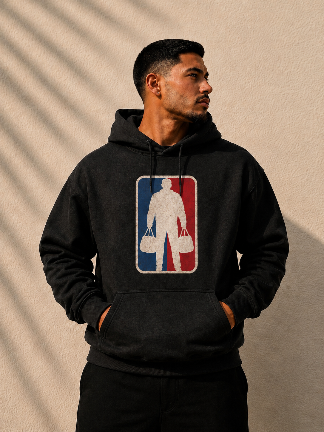 The Plug Vintage Logo Hoodie - Black