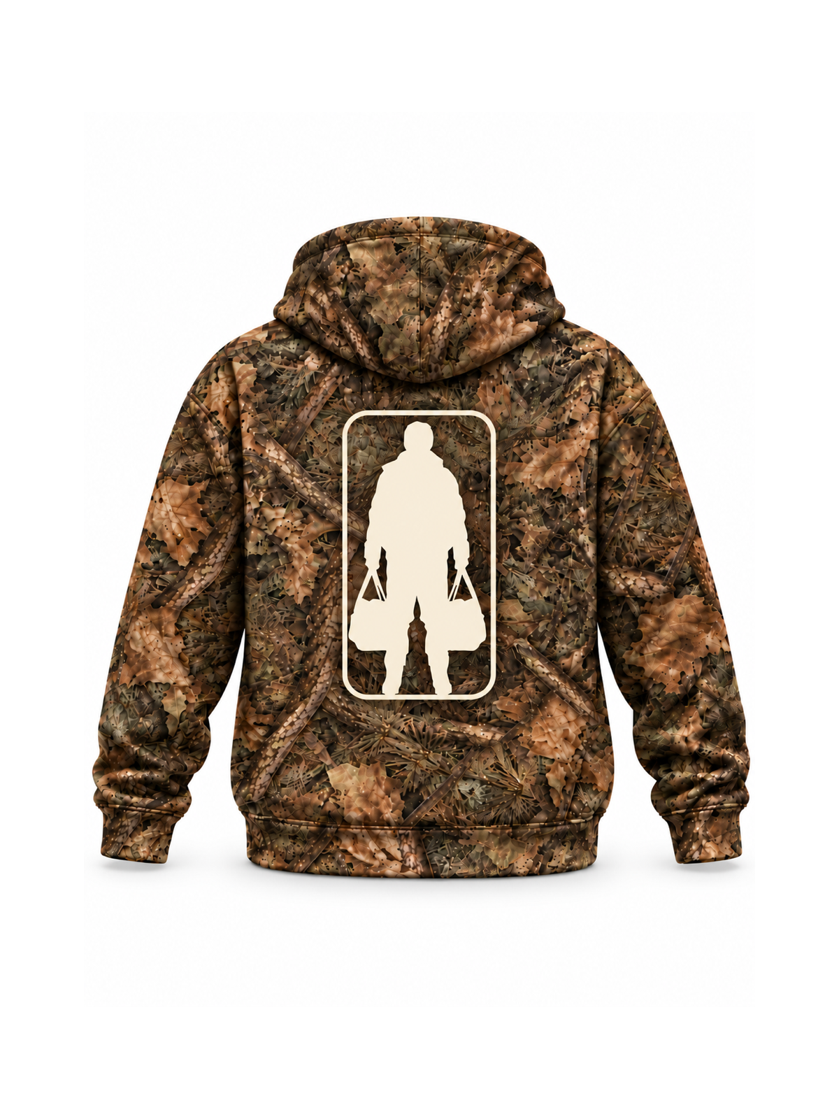 PLUGBRND® Forest Camo Hoodie - Cream