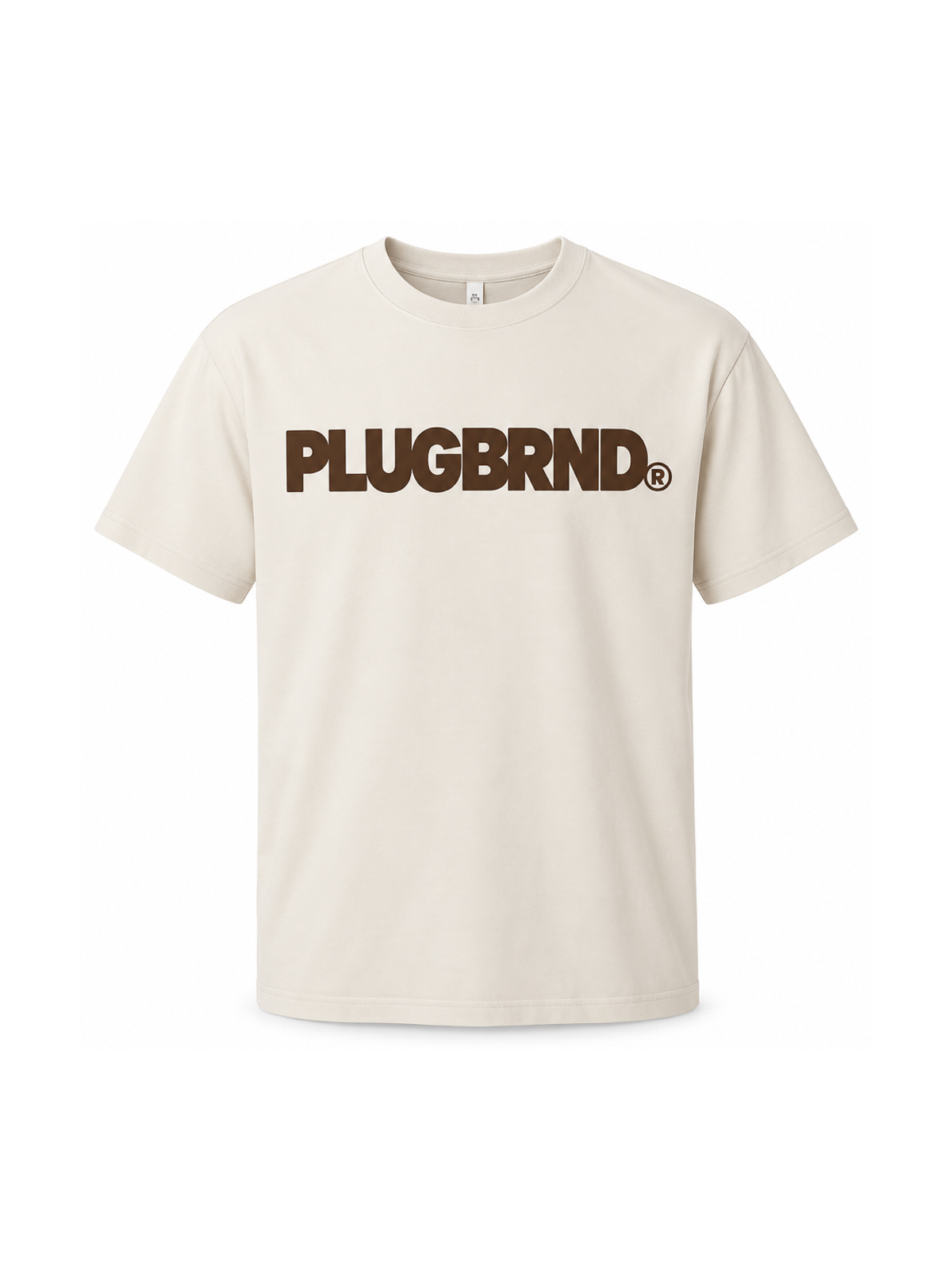 Plug Block Tee – Cream