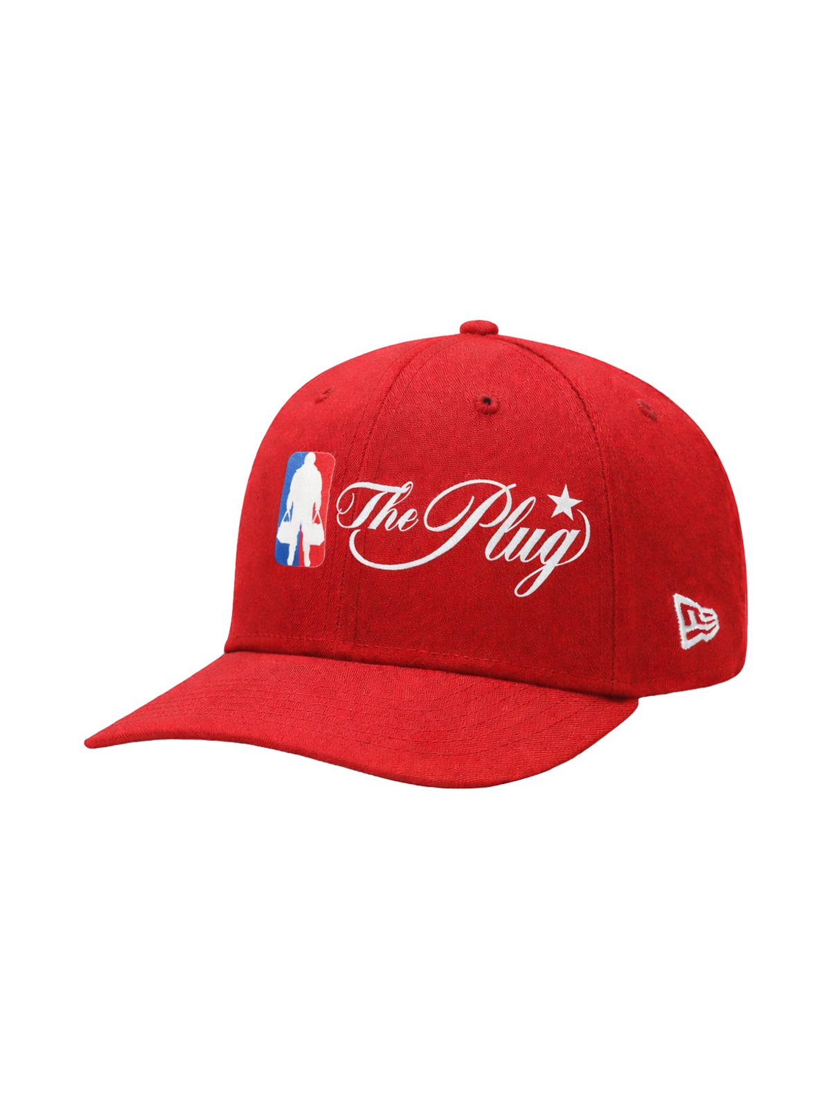The Plug Script Logo Hat - Red