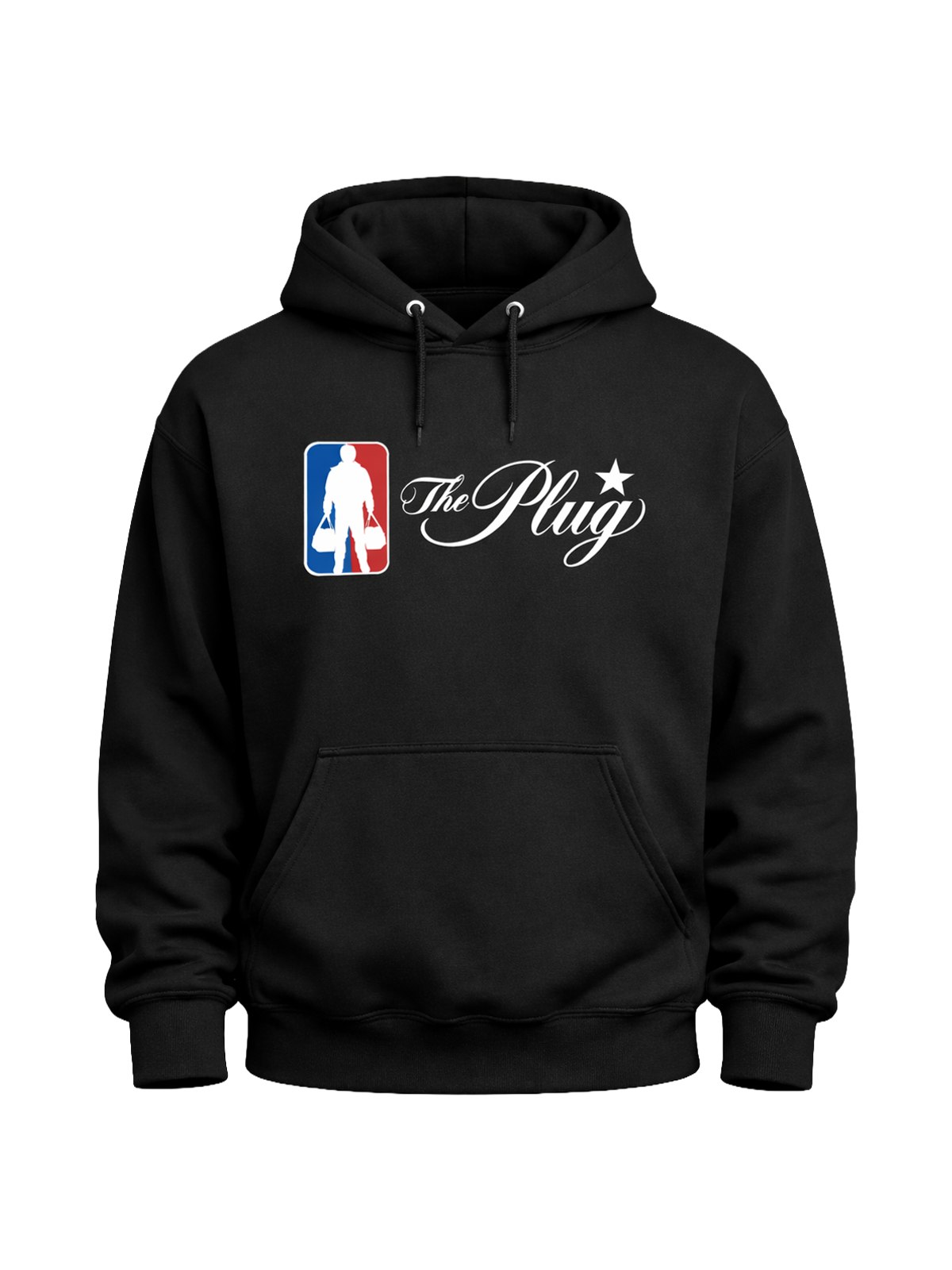 The Plug Script Logo Hoodie - Black