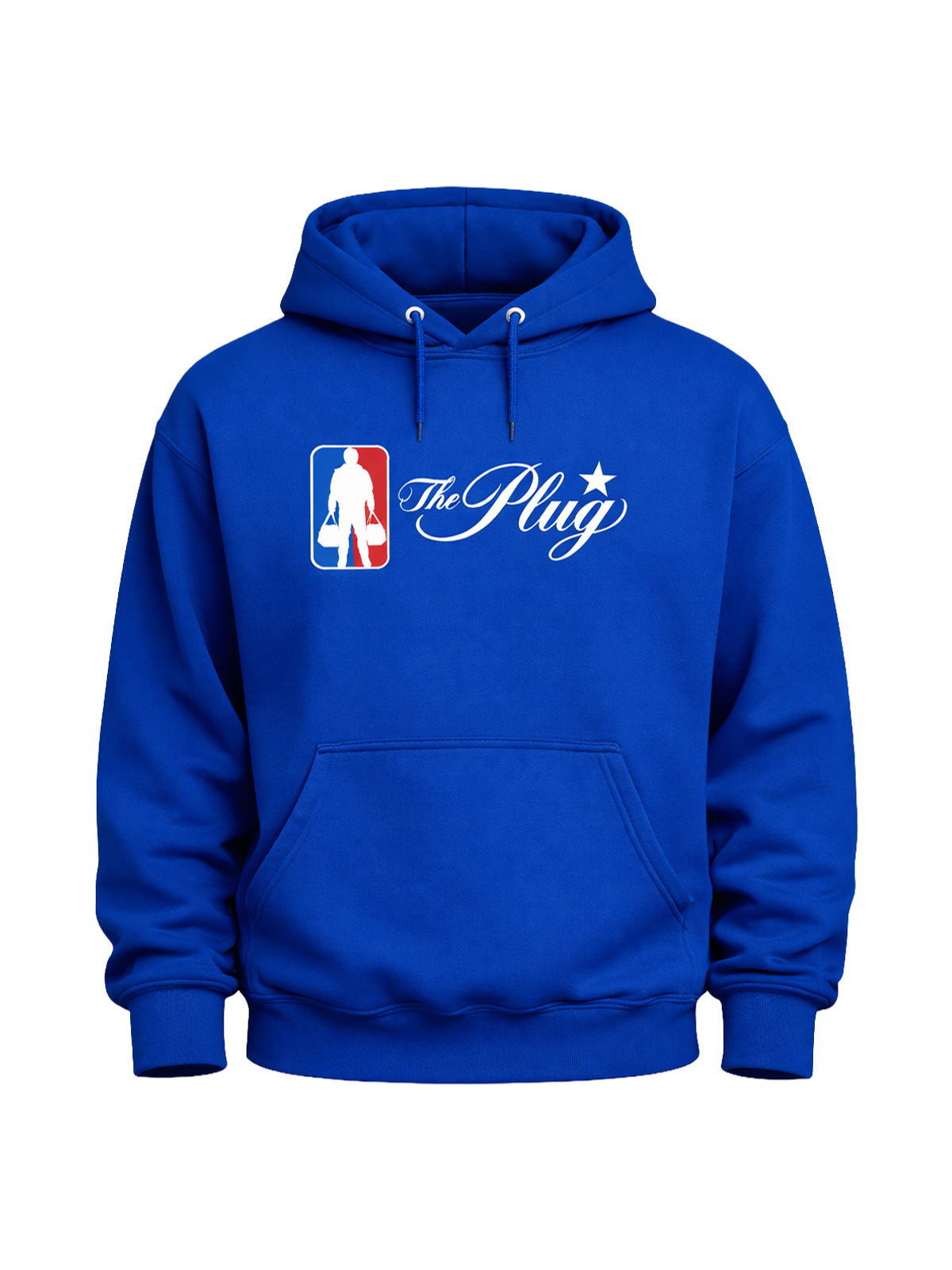 The Plug Script Logo Hoodie - Royal Blue